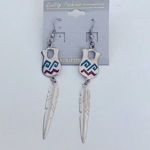 Pierced dangle earrings